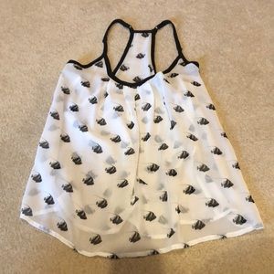 Sheer Vera Wang blouse